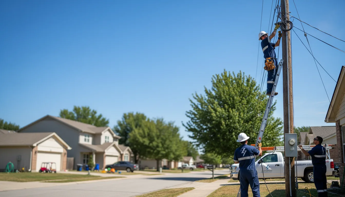 Residential electrician providing installation services in Saint Paul, AR